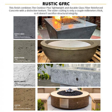 TOP Fires by The Outdoor Plus Sedona Concrete 360 Fire and Water Bowl